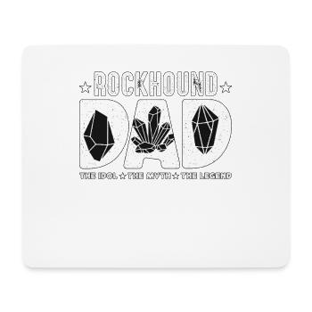 Rockhound Dad L’idole Le mythe Collectionneur de fossiles - Tapis de souris (format paysage) - blanc - Devant
