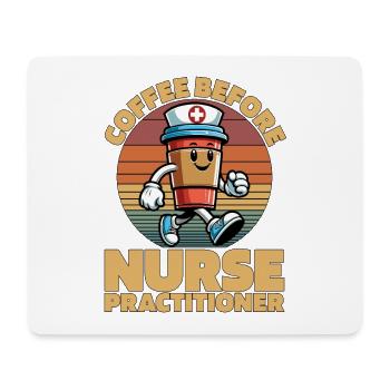 Nurse Practitioner Coffee Hospital Coffee Lover - Mousepad (Querformat) - Weiß - Vorne