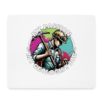 Geologist My Passion My Mineral Collector Geology - Mouse Pad (horizontal) - white - Front