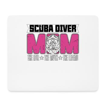Scuba Diver Mom The Idol The Myth Loves Snorkeling - Mouse Pad (horizontal) - white - Front