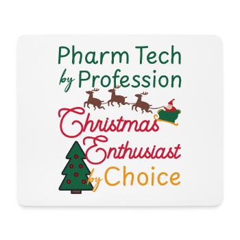 Pharmacy technician Christmas Xmas Elf - Mouse Pad (horizontal) - white - Front