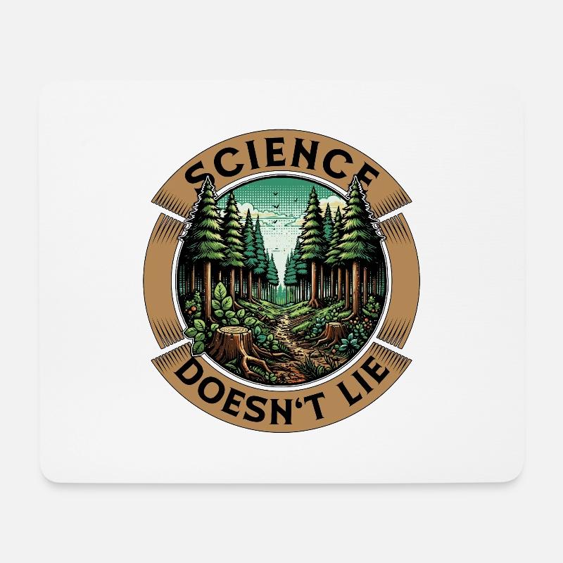 Environmental Science Doesn't Lie Soil Scientist - Mousepad (Querformat) - Weiß
