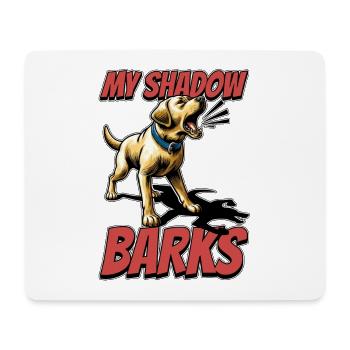 Labrador Retriever My Shadows Barks Dog Owner - Mousepad (Querformat) - Weiß - Vorne
