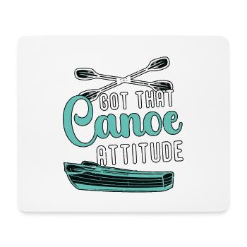Canoeing Got That Canoe Attitude Loves Boating - Mousepad (Querformat) - Weiß - Vorne