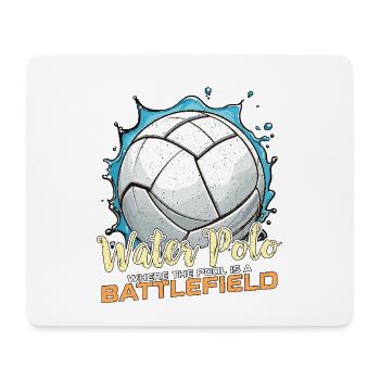 Water Polo Where The Pool Is A Team Sport Diving - Mousepad (Querformat) - Weiß - Vorne