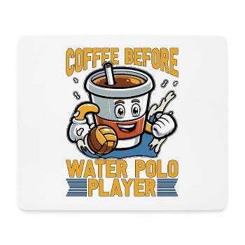 Café de water-polo avant la baignade Amateur de café - Tapis de souris (format paysage) - blanc - Devant
