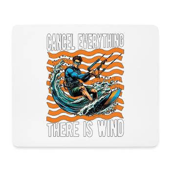 Kiteboarding Cancel Everything There Windsurfing - Mousepad (Querformat) - Weiß - Vorne