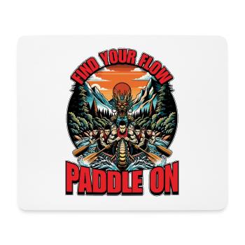 Dragon Boating Find Your Flow Paddle Water Sports - Mousepad (Querformat) - Weiß - Vorne