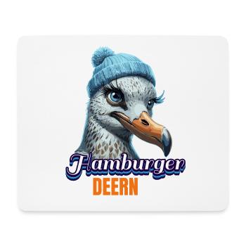 Hamburg Hamburger Deern North German Seagull Beanie - Mouse Pad (horizontal) - white - Front