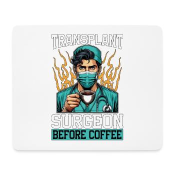 Transplant Surgeon Before Physician Coffee Lover - Mousepad (Querformat) - Weiß - Vorne
