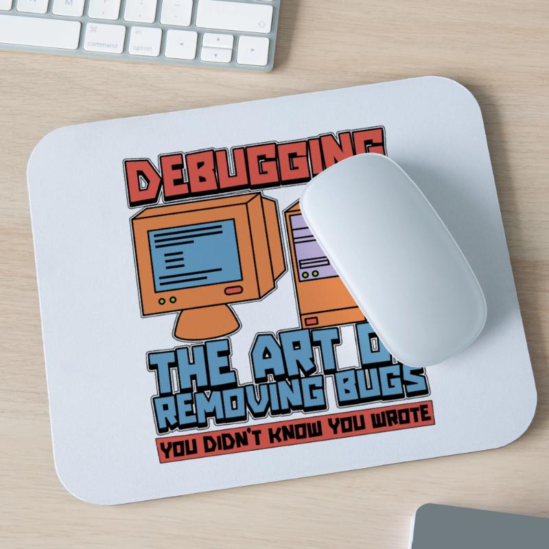 Coder Debugging The Art Of Removing Bugs Developer Mousepad (Querformat)