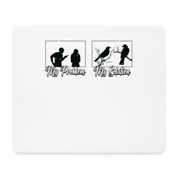 Ornithologist My Problem My Pictogram Mom Dad - Mouse Pad (horizontal) - white - Front