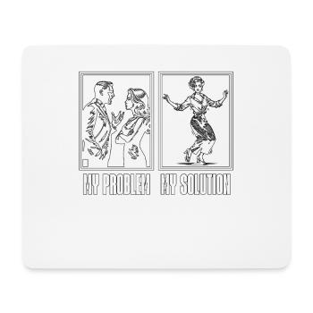 Dance Teacher My Problem My Pictogram Mom Dad - Mousepad (Querformat) - Weiß - Vorne