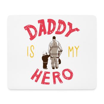 Firefighter firefighter father gift son - Mouse Pad (horizontal) - white - Front