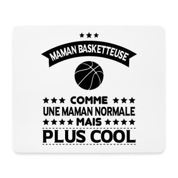 Basketball mom like normal mom cooler - Mouse Pad (horizontal) - white - Front