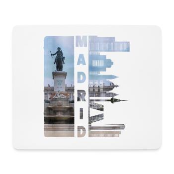 Madrid Spanien Stadt Skyline Heimat Liebe - Mousepad (Querformat) - Weiß - Vorne
