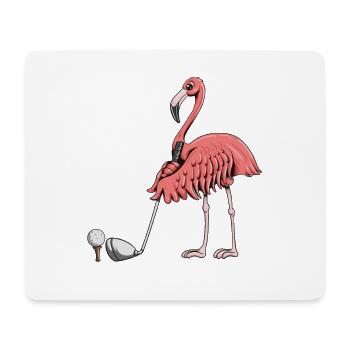 Golfer Golfspieler Golfen Golf Flamingo Motiv - Mousepad (Querformat) - Weiß - Vorne