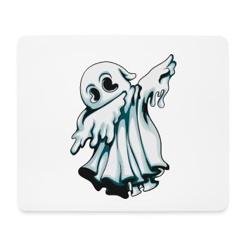 Ghost haunts around and makes Dab Halloween costume - Mouse Pad (horizontal) - white - Front