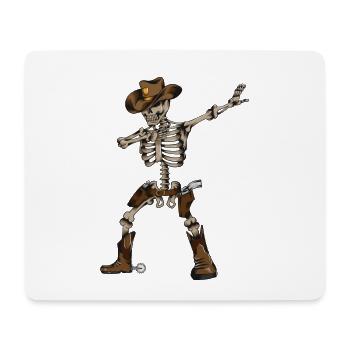 Cowboy Dance Skeleton Country Music Cowboy Costume - Mouse Pad (horizontal) - white - Front