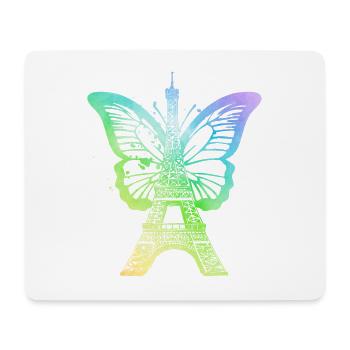 Paris France City Skyline Eiffel Tower Art - Mouse Pad (horizontal) - white - Front