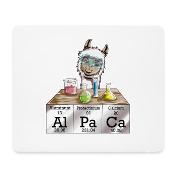 Mignon mignon Alpaga Chemicals Al Pa Ca Lala - Tapis de souris (format paysage) - blanc - Devant