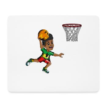 Juneteenth Basketball Player Player Sports - Mouse Pad (horizontal) - white - Front