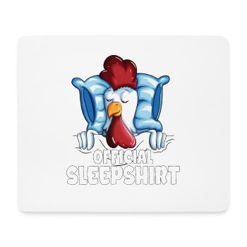 Chicken Chicks Chickens Pajamas Late riser Chicken - Mouse Pad (horizontal) - white - Front