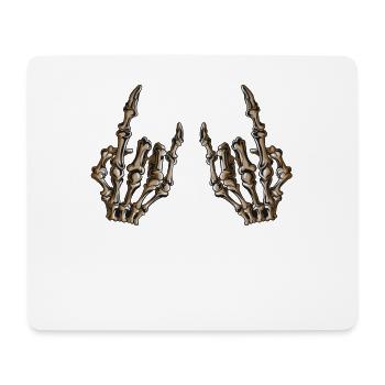 Metal Fan Music Lover Halloween Skeleton Costume - Mouse Pad (horizontal) - white - Front