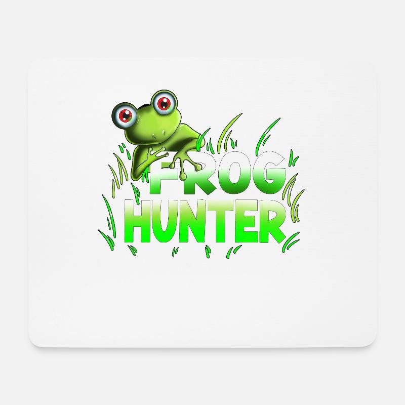 Toads Frogs Tadpole Frog Hunter Kids Shirt - Mouse Pad (horizontal) - white