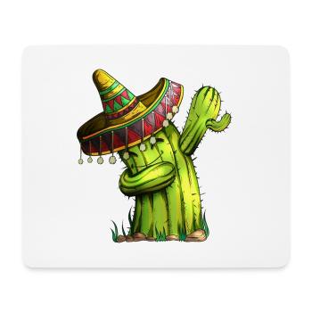 Vacances Mexique Cinco de Mayo Cactus Costume Dab - Tapis de souris (format paysage) - blanc - Devant