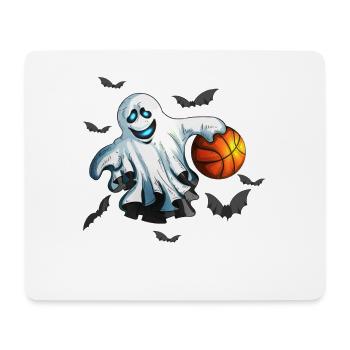 Ghost Game Basketball Fan Ghosts Holiday - Mouse Pad (horizontal) - white - Front