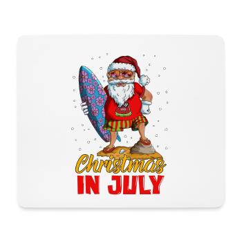 Surfer Weihnachten im Urlaub Strandoutfit Freizeit - Mousepad (Querformat) - Weiß - Vorne