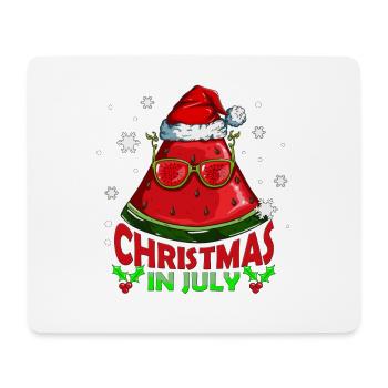 Melone Noël en juillet Pastèque Noël - Tapis de souris (format paysage) - blanc - Devant