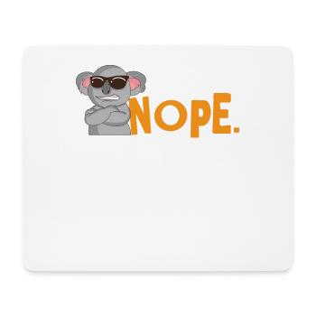 Koalabär hat keine Lust Koala Liebhaber Nope - Mousepad (Querformat) - Weiß - Vorne