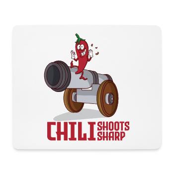 A funny chili pups and shoots hot - Mouse Pad (horizontal) - white - Front