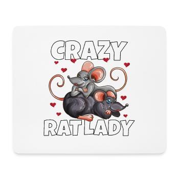 Verliebte Ratten mit Herzen Rattenkostüm Nagetier - Mousepad (Querformat) - Weiß - Vorne