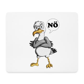 Plattdeutsche Möwe Nö Spruch Nordsee Liebhaber - Mousepad (Querformat) - Weiß - Vorne