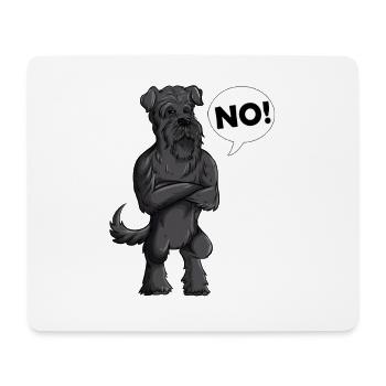 dog owner dogs no saying dog pet - Mouse Pad (horizontal) - white - Front