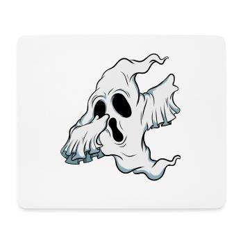 Dabbing Ghost Pumpkin Glowing Skeleton Halloween - Mouse Pad (horizontal) - white - Front