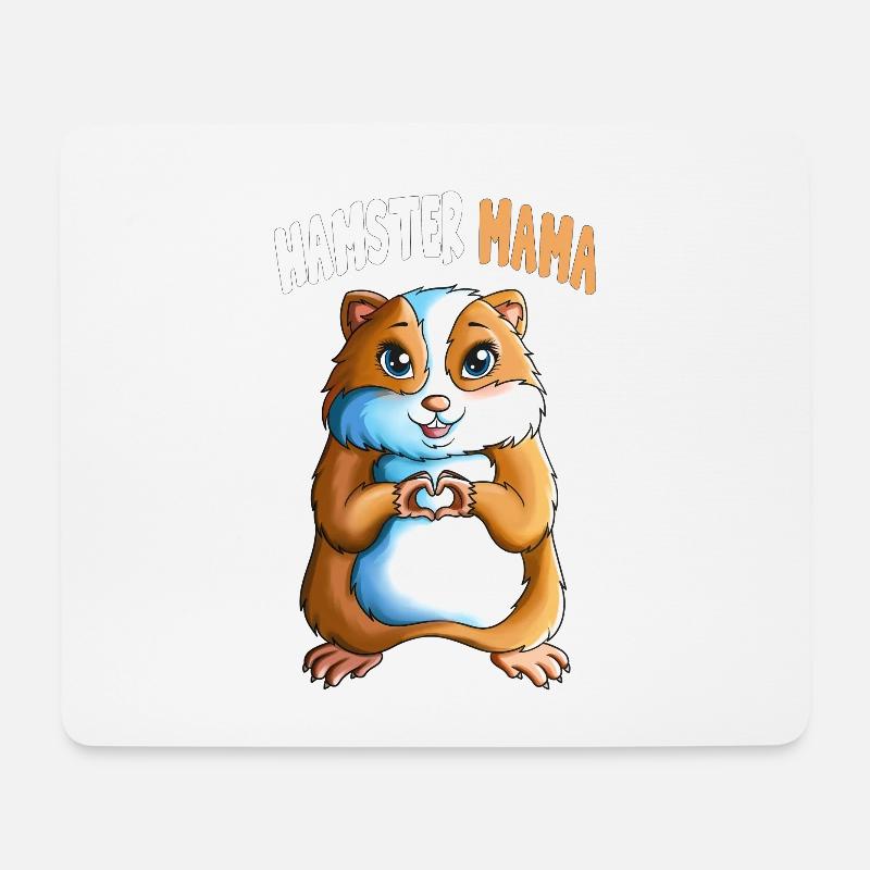 World's best Hamster Mom Hamster Liebhaber Tiere - Mousepad (Querformat) - Weiß