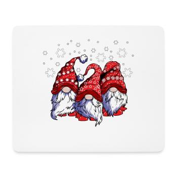 Weihnachtsfest Wichtelmänner Frohe Weihnachten - Mousepad (Querformat) - Weiß - Vorne