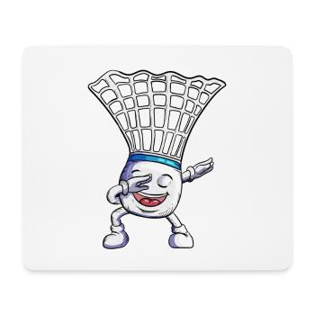 Le badminton fait le dabbing de la conception de dab de danse de vacances - Tapis de souris (format paysage) - blanc - Devant
