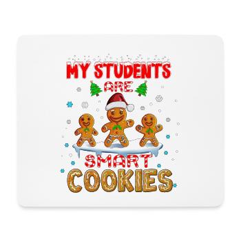 Christmas Party XMas School Teacher Student Cookies - Mouse Pad (horizontal) - white - Front