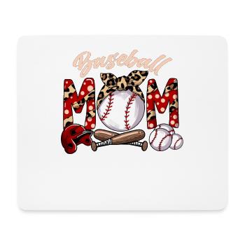 Mutter Sohn Verein Baseballoutfit Baseball Mom - Mousepad (Querformat) - Weiß - Vorne