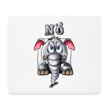 Elephant says Lower Austrian late riser lazy vacation - Mouse Pad (horizontal) - white - Front