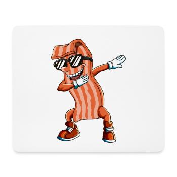 Schweine Bacon Speck Dab Dabbing Grill Shirt - Mousepad (Querformat) - Weiß - Vorne