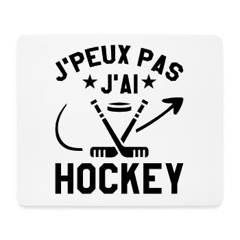 I can't I hockey - Mouse Pad (horizontal) - white - Front