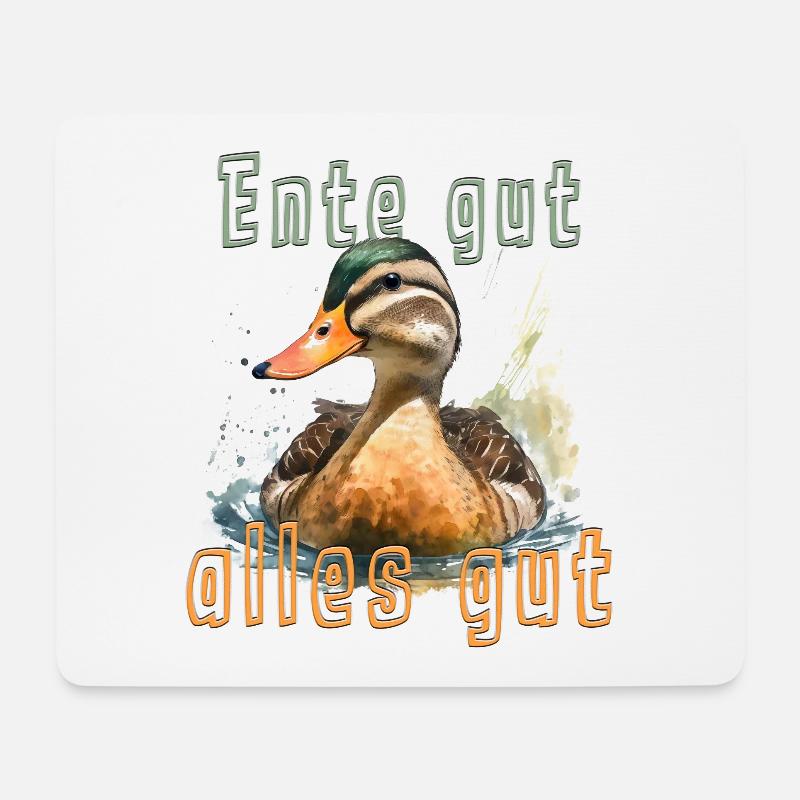 En(t)(d)e gut, alles gut? - Mousepad (Querformat) - Weiß
