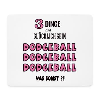 Dodgeball Was Sonst Spiel Dodgeballerin Spielerin - Mousepad (Querformat) - Weiß - Vorne