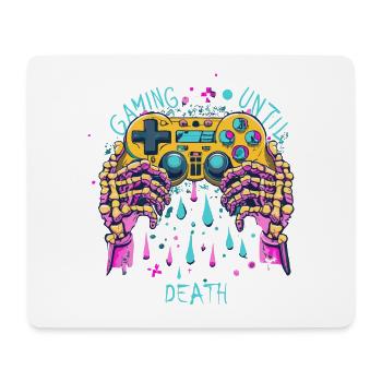 Skelett Controller - Mousepad (Querformat) - Weiß - Vorne